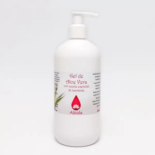 Gel de Aloe Vera con Aceite Esencial de Lavanda 500ml.  - ALEIDA