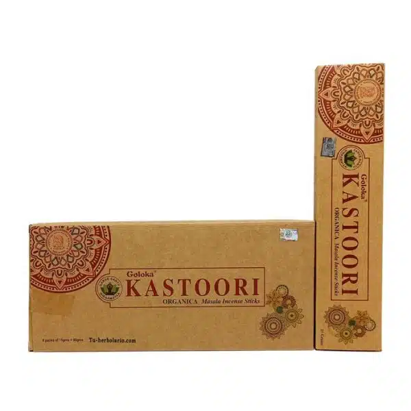 Incienso Goloka. Orgánico Kastoori