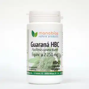 Guaraná Manabios 2250 mg 60+2 cápsulas vegetales