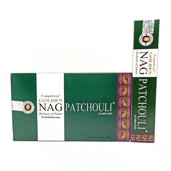 Golden Nag Pachuli - Incienso Masala Vijashree