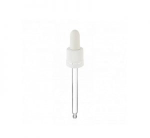 Cuentagotas blanco o negro para frasco DIN18.