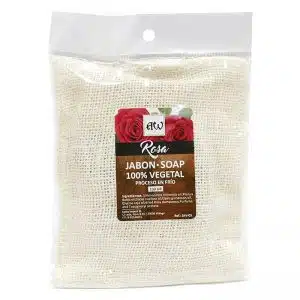 Jabón exfoliante lufa - Rosa 100g.