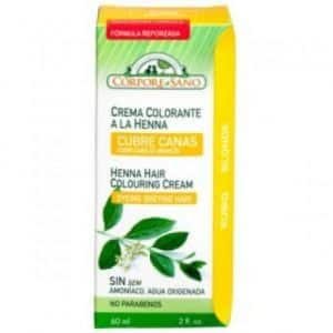 CREMA COLORANTE HENNA rubio 60ml.