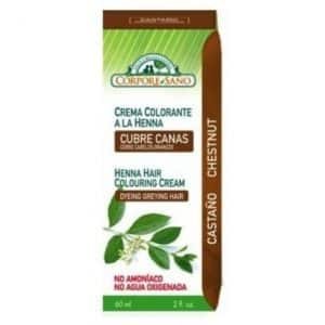 CREMA COLORANTE HENNA castaño 60ml.
