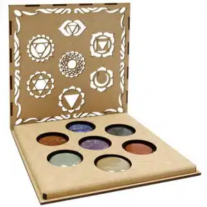 Juego piedras 7 Chakras (caja 7 chakras)