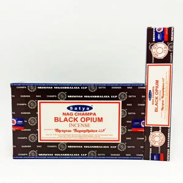 Incienso Satya. Black Opium (Cajita de 15 gramos)