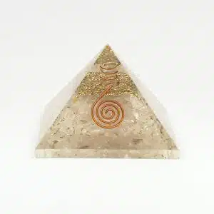 Orgonita Cuarzo Cristal - Pirámide 7x7 cm. aprox.