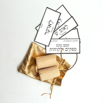 Péndulo Hebreo de Madera de Haya - Cursos de Pendulo Hebreo Online