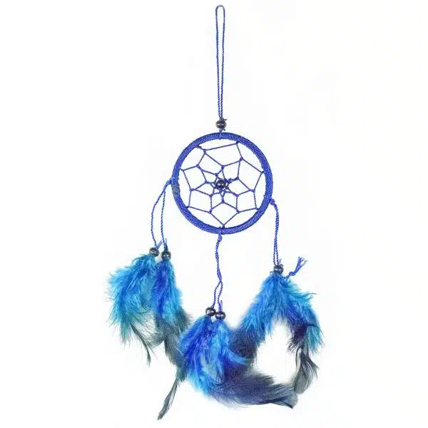 Atrapasueños Plumas azul 6cm.
