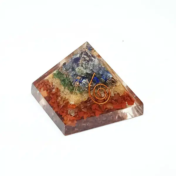 Orgonita Chakras - Pirámide 4X4 cm. aprox.