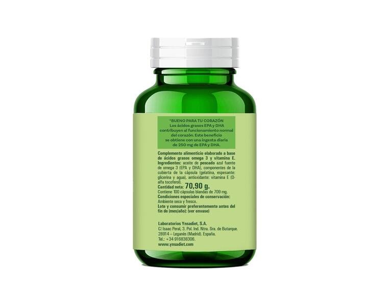 Salmosol Omega 3 Ynsadiet 100 cápsulas blandas - Imagen 2